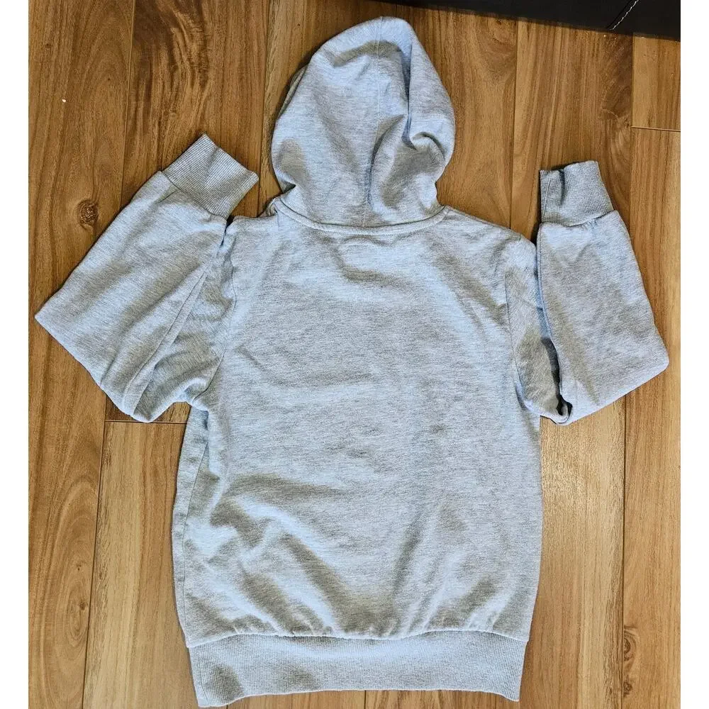 Levi's Pullover Hoodie Kids Boys Size Medium Gray Logo Print Long Sleeve